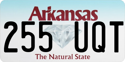 AR license plate 255UQT