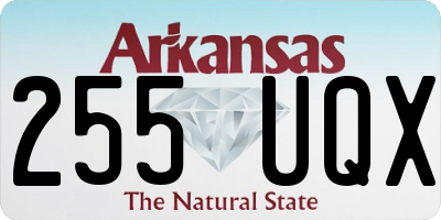 AR license plate 255UQX
