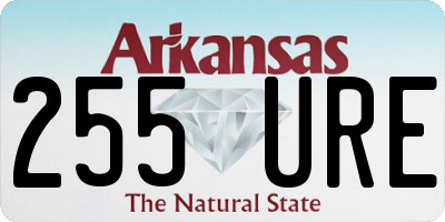 AR license plate 255URE