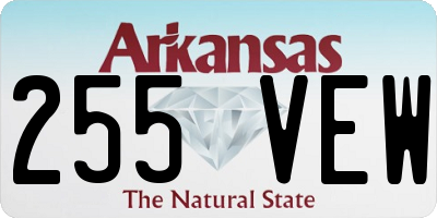 AR license plate 255VEW