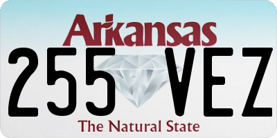 AR license plate 255VEZ
