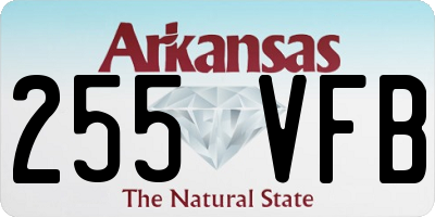 AR license plate 255VFB