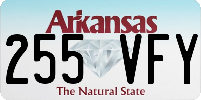 AR license plate 255VFY