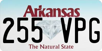 AR license plate 255VPG