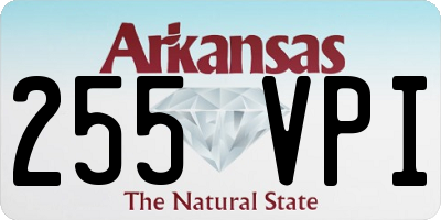 AR license plate 255VPI