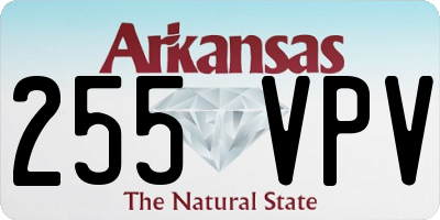 AR license plate 255VPV