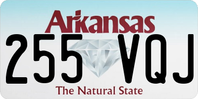 AR license plate 255VQJ