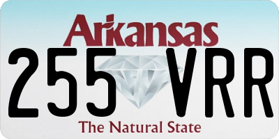 AR license plate 255VRR