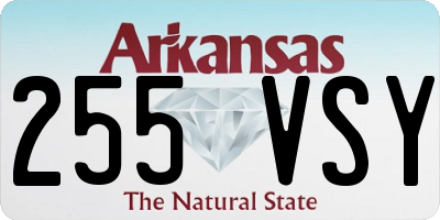 AR license plate 255VSY