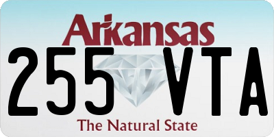 AR license plate 255VTA