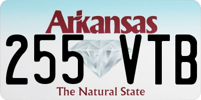 AR license plate 255VTB