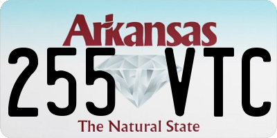 AR license plate 255VTC