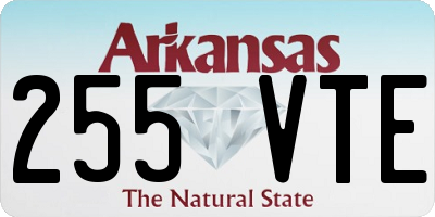 AR license plate 255VTE