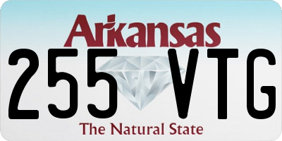 AR license plate 255VTG