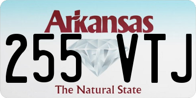 AR license plate 255VTJ