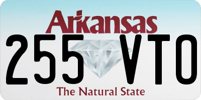 AR license plate 255VTO