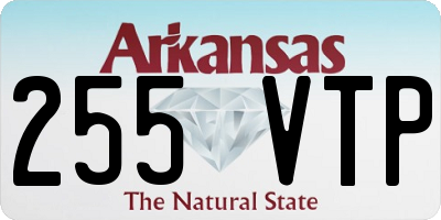 AR license plate 255VTP