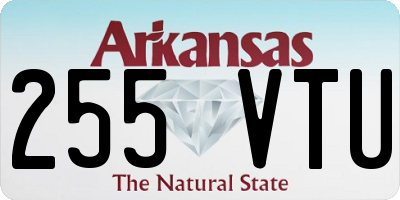 AR license plate 255VTU
