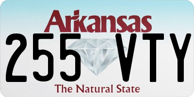 AR license plate 255VTY