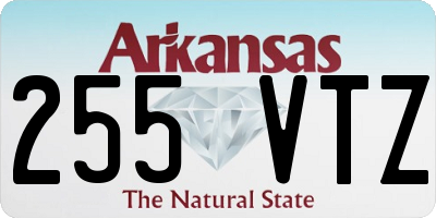 AR license plate 255VTZ