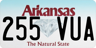 AR license plate 255VUA
