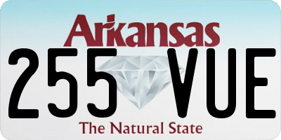 AR license plate 255VUE