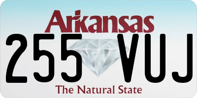 AR license plate 255VUJ