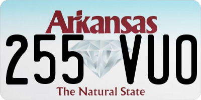 AR license plate 255VUO
