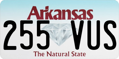 AR license plate 255VUS