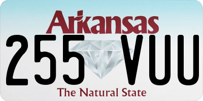 AR license plate 255VUU