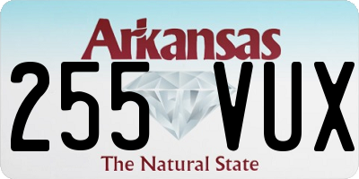 AR license plate 255VUX