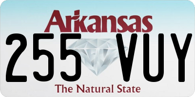 AR license plate 255VUY