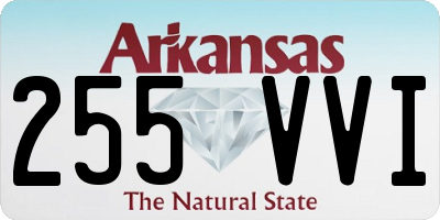 AR license plate 255VVI