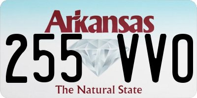 AR license plate 255VVO