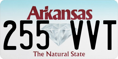 AR license plate 255VVT