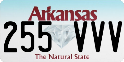 AR license plate 255VVV