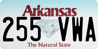 AR license plate 255VWA