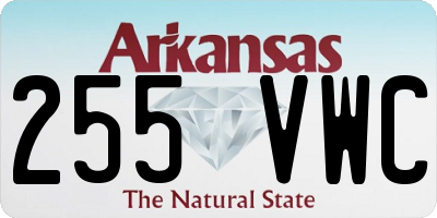 AR license plate 255VWC