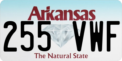 AR license plate 255VWF