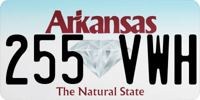 AR license plate 255VWH