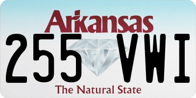 AR license plate 255VWI