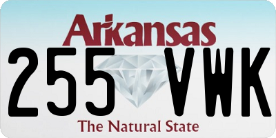 AR license plate 255VWK
