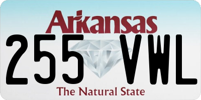 AR license plate 255VWL