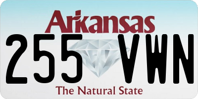AR license plate 255VWN