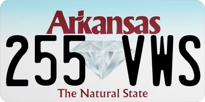 AR license plate 255VWS