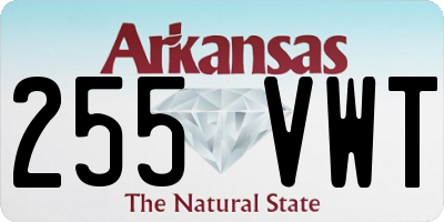 AR license plate 255VWT