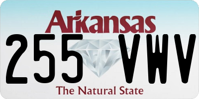 AR license plate 255VWV