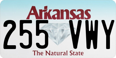 AR license plate 255VWY