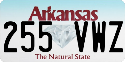 AR license plate 255VWZ