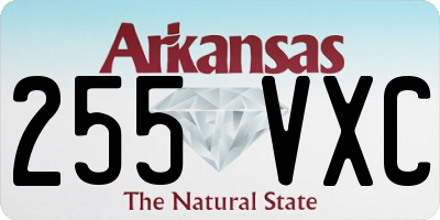 AR license plate 255VXC